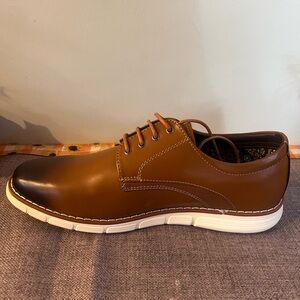 Bruno Marc NEW Classic Tan Leather Oxford Shoes
